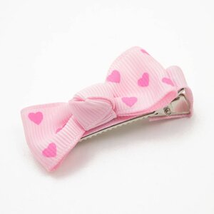 Haarspeld strikje met hartjes