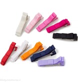 Haarspeldje platte strik (roze)