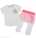 DIRKJE BABYKLEDING Baby setje Supercute (wit) | Dirkje babykleding