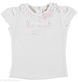 DIRKJE BABYKLEDING T-shirt Dance (wit) | Dirkje babykleding