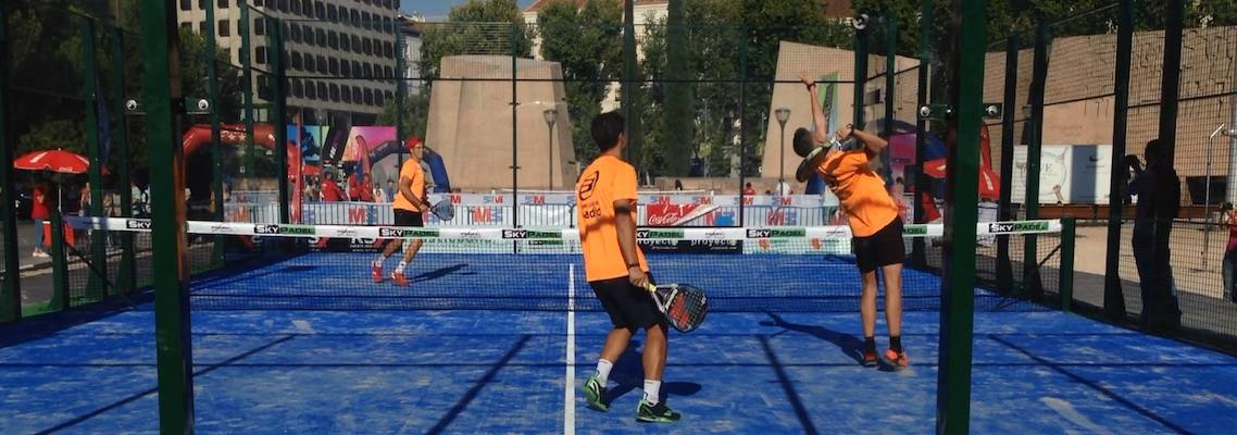 Dani Gutierrez op Skypadel baan