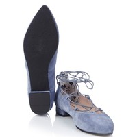 Ballerina shoe made of suède