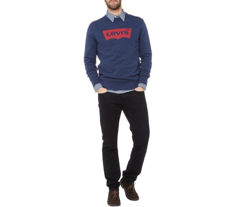 Sweater van katoen met logoprint