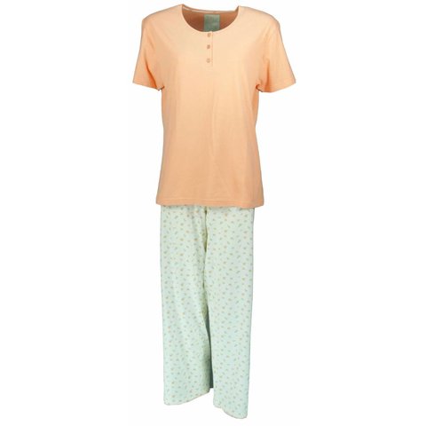 Tenderness Dames Pyjama - Katoen - Oranje
