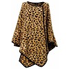 Medaillon - Dames Poncho - Fleece - Tijger