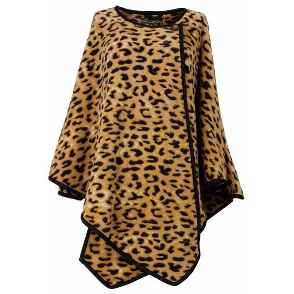 Medaillon Medaillon - Dames Poncho - Fleece - Tijger