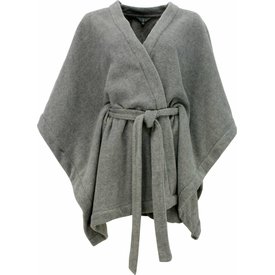 Irresistible Irresistible - Dames Poncho - Fleece - Grijs