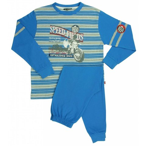 Blue Docks Jongens Pyjama - 100% Katoen - Blauw