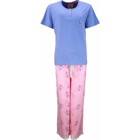 Tenderness Tenderness Dames Pyjama - Katoen - Blauw