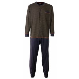 Paul Hopkins Paul Hopkins Heren Pyjama - 100% katoen - Doorknoop - Grijs