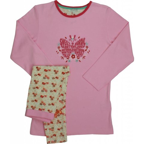 Angelfish Meisjes Pyjama - 100% Katoen - Licht Roze
