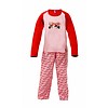AnnaRebella Meisjes Pyjama - 100% Katoen - Roze-Rood