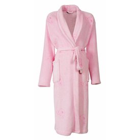 Tenderness Tenderness - Dames Badjas - Fleece - Licht Roze