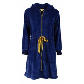 Irresistible Irresistible - Dames Badjas - Fleece - Blauw