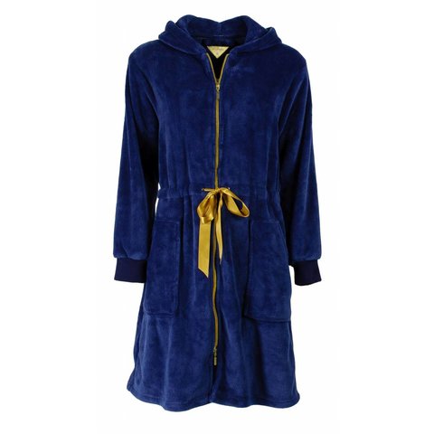 Irresistible - Dames Badjas - Fleece - Blauw