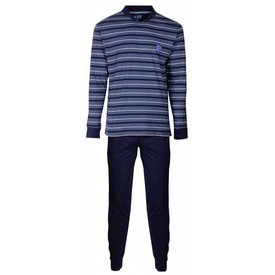 Merkloos M.E.Q. - Heren Pyjama - Blauw