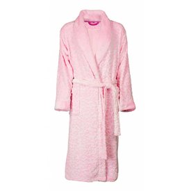 Irresistible Irresistible Dames Badjas - Fleece - Sjaalkraag - Roze