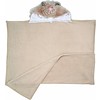 Bianco Blu Baby - Omslagdoek - Fleece - Beige