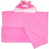 Bianco Blu Baby Omslagdoek - Wikkeldeken - Fleece - Roze