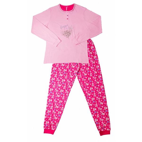  AnnaRebella Meisjes Pyjama - 100% Katoen - Roze