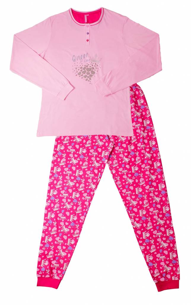 Het strand tentoonstelling liter AnnaRebella Meisjes Pyjama Roze | Pyjamaonline