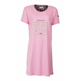 Irresistible Irresistible Dames Nachthemd - Katoen - Ronde Hals - Roze