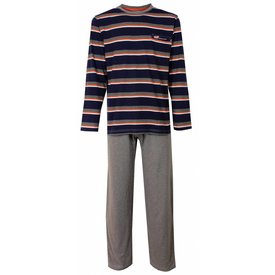 MEQ MEQ Heren Pyjama - Pyjama Set - 100% katoen - Grijs