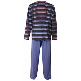 Merkloos M.E.Q. - Heren Pyjama - Blauw