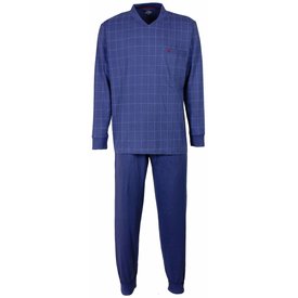 Paul Hopkins Paul Hopkins Heren Pyjama - Katoen - V Hals - Blauw