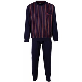 Paul Hopkins Paul Hopkins Heren Pyjama - 100% Katoen - V Hals - Rood