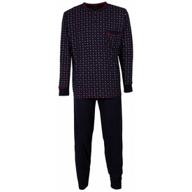 Paul Hopkins Paul Hopkins Heren Pyjama - 100% Gekamde Katoen - Blauw