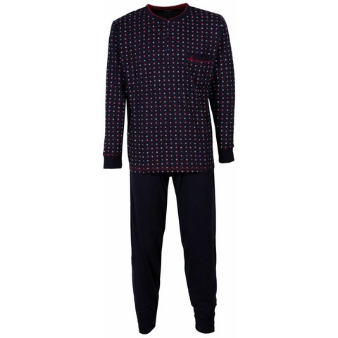 Paul Hopkins - Heren Pyjama - 100% Katoen - Blauw