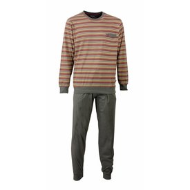 Paul Hopkins Paul Hopkins - Heren Pyjama - Streep - Grijs/Rood