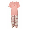 Tenderness Dames Pyjama Roze met driekwart broek