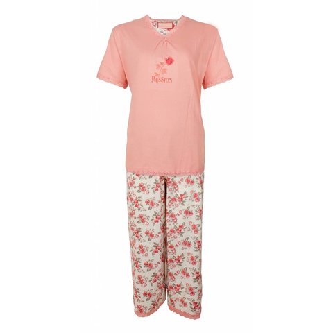 Tenderness Dames Pyjama - 3/4 broek - Roze