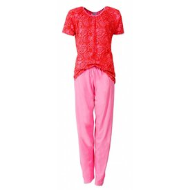 Irresistible Irresistible Dames Pyjama - Katoen - Rood