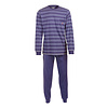 M.E.Q. - Heren Pyjama - Gestreept - Blauw