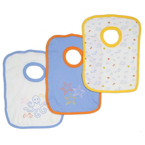 Bianco Blu Babies Slabber - 3 stuks - Blauw