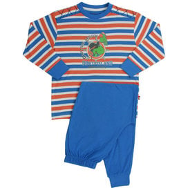 MEQ Blue Dock Jongens Pyjama - 100% Katoen - Blauw