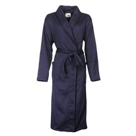 Tenderness Tenderness Dames badjas - Fleece - Sjaalkraag - Donker Blauw