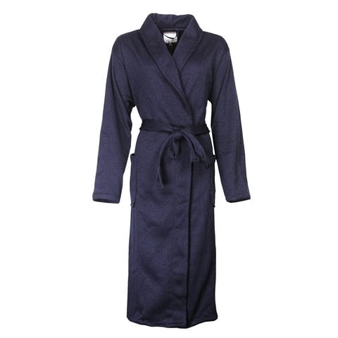 Tenderness - dames badjas - Fleece - Blauw