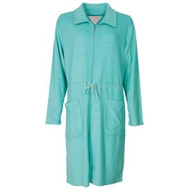 Tenderness Tenderness Dames Badjas - Kamerjas - Badstof - Capri Blauw