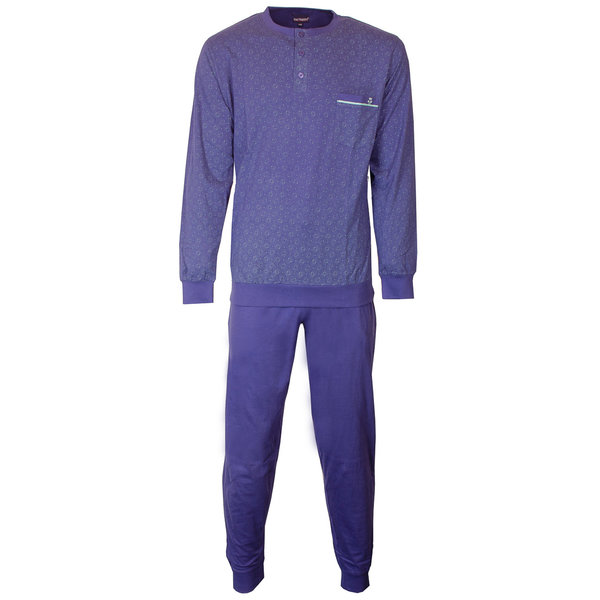 Paul Hopkins Paul Hopkins - Heren Pyjama - 100% Katoen - Blauw
