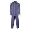 Paul Hopkins Heren pyjama doorknoop strepen  blauw ziekenhuis  PHPYH2711A