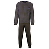 Paul Hopkins Heren Pyjama - Geprint Ruit - Katoen - Bruin