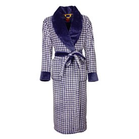 Medaillon Medaillon Dames Badjas - Coral Fleece - Blauw