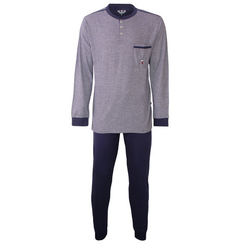 M.E.Q. - Heren Pyjama - Blauw