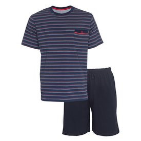 Paul Hopkins Paul Hopkins Heren Shortama - Pyjama Set - Ronde Hals - Blauw
