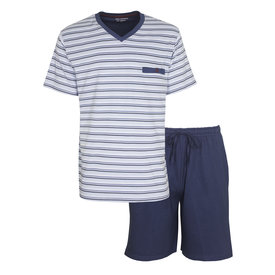 Paul Hopkins Paul Hopkins Heren Shortama - Pyjama Set - V-Hals - Licht Blauw