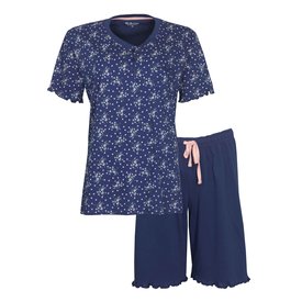 Tenderness Tenderness - Dames Shortama - Pyjama Set - Blauw
